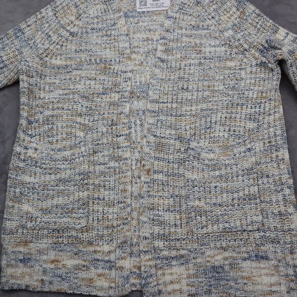 Sky Sparrow Sweater Womens M Gray Long Sleeve Open Front Knitted Cardigan - Picture 10 of 16